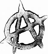 Anarchy Symbol Transparent Grunge Clipground Onlygfx sketch template