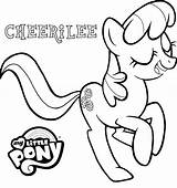 Pony Coloring Little Cheerilee Book Pages Play Online sketch template
