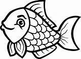 Fish Clipart sketch template