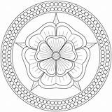 Mandala Blumen Ausmalbilder Ausdrucken Blume sketch template