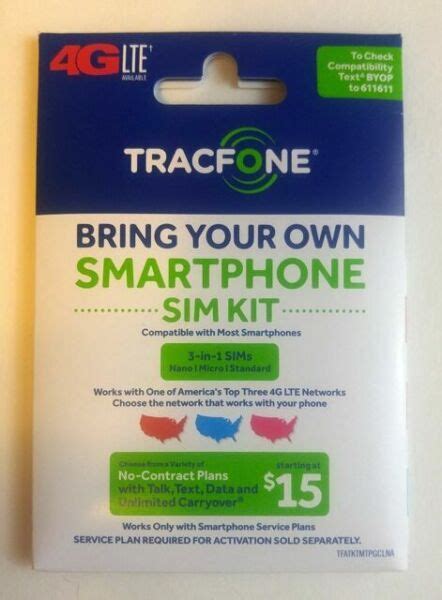 Tracfone Bring Your Own Smartphone Sim Kit Pack Of 20 Factory For Sale