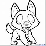 Husky Coloring Pages Cute Puppy Siberian Baby Easy Drawing Face German Shepherd Clipart Dog Color Printable Drawings Draw Cartoon Getcolorings sketch template
