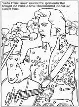 Coloring Elvis Presley Pages Popular sketch template