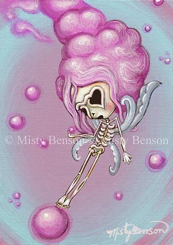 Cotton Candy Dreams Skeleton Art Day Of The Dead Fairy