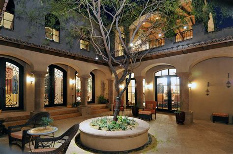 courtyard house plans spanish style homes spanish style house