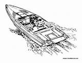 Boat Speed Coloring Pages Boats Speedboat Motorboat Colormegood Transportation sketch template