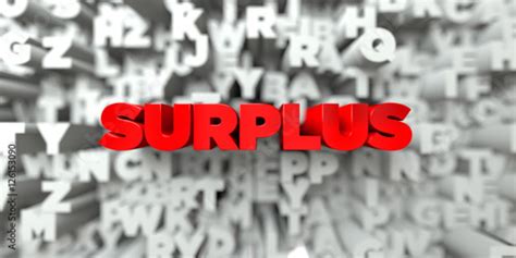 surplus red text  typography background  rendered royalty  stock image  image