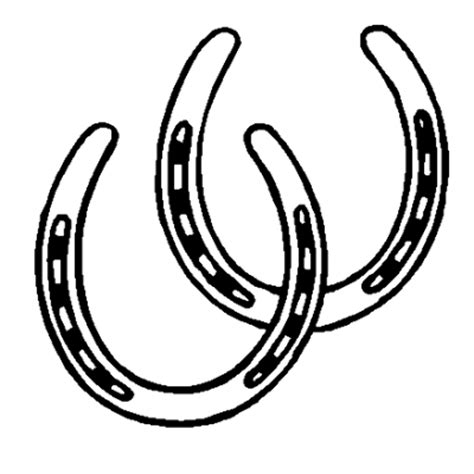 horseshoe outline coloring page supercoloringcom adornos vaqueros