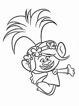 Trolls Coloring Pages Poppy Movie Kids sketch template