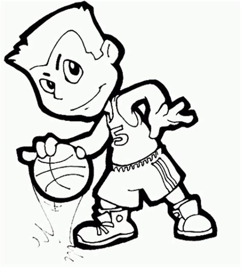 basketball coloring pages  boys funchap