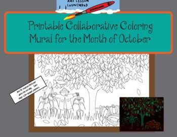 printable collaborative coloring mural  october  art lesson launchpad