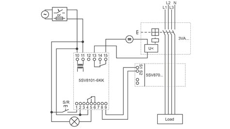 shunt trip breaker wiring diagram schneider
