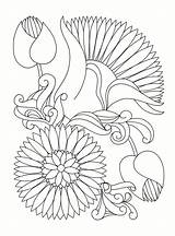 Asian Flowers East Drawings Designs Flower Line Coloring Pages Stylised Bibliodyssey Embroidery Flickr Scanned Recall Afraid Organic Came Couple Don sketch template