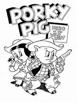 Pig Porky Coloring Pages Printable sketch template