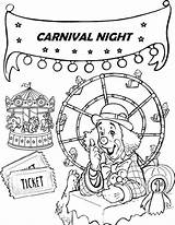 Coloring Ferris Wheel Amusement Coloringpagesfortoddlers Carousel sketch template