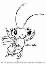 Miss Sunny Patch Friends Shimmer Spider Beetle Draw Step sketch template