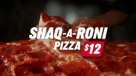 papa john s shaq a roni tv commercial let s roll featuring shaquille