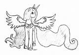 Luna Coloring Pages Mlp Princess Drawing Awesome Getdrawings Comments Printable Color Getcolorings Popular Coloringhome sketch template