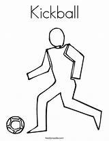 Coloring Kickball Favorites Login Add Twistynoodle Soccer Player sketch template