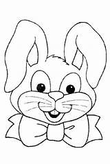 Easter Coloring Pages Bunny Face Baby Bugs Drawing Rabbits Printable Christmas Color Cliparts Colouring Kids Clipart Easy Simple Getcolorings Bunnies sketch template