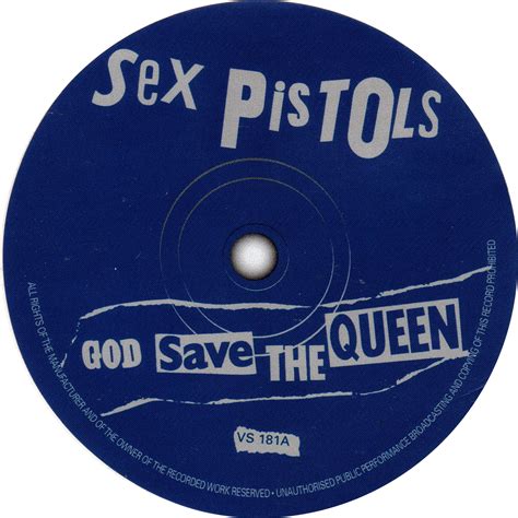 Sex Pistols God Save The Queen Label