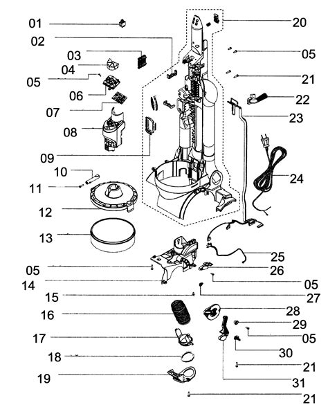 vacuum parts dyson vacuum parts diagram