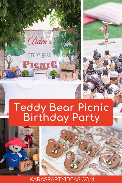 Kara S Party Ideas Teddy Bear Picnic Birthday Party Kara S Party Ideas