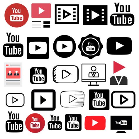 icon youtube logo vector cdr   blogovector