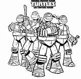 Ninja Turtles Coloring Pages Printable Superheroes sketch template