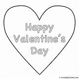 Coloring Happy Valentines Hearts Pages Valentine Heart Simple Print Color Cute Drawing Activity Comments Quotes Coloringhome sketch template