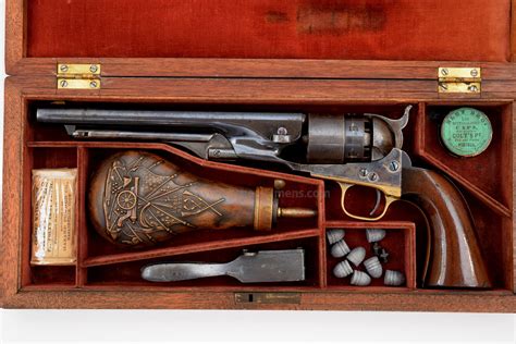 cased antique colt  army revolver  sale