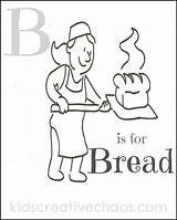 Bread Coloring Pages Letter Loaf Kids Printable Flour Preschool Color Kidscreativechaos Getcolorings Clipart Arthur King Getdrawings Drawing Baking Popular Alphabet sketch template