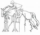 Coloring Pages Riding Horseback Horse Rider Printable Getcolorings Colouring Horses Color sketch template
