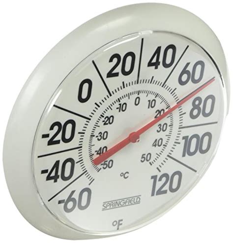 large outdoor indoor thermometer easy read bold analog display weather resistant  ebay