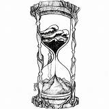 Hourglass Waves sketch template