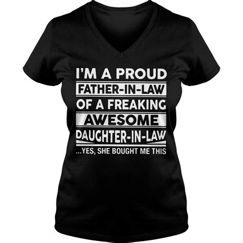 Im A Proud Father In Law Of A Freaking Awesome Daughter In Law Shirt