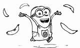 Minions Minion Coloring Pages Drawing Bob Banana Template Wecoloringpage Inspiration Print Albanysinsanity Getdrawings Gif Coloringhome sketch template