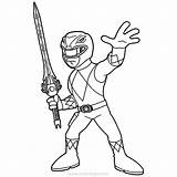Rangers Dino Megaforce Getdrawings Xcolorings Sword sketch template