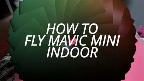 fly mavic mini indoor youtube