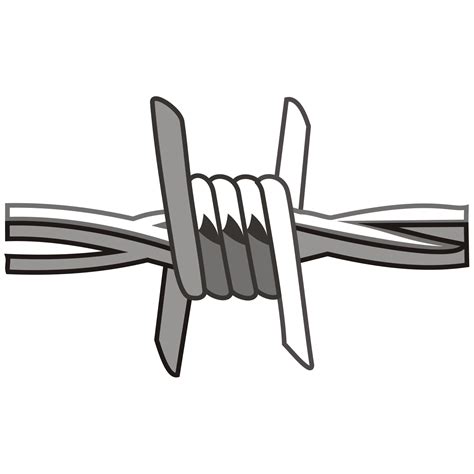 vector barbed wire clipart