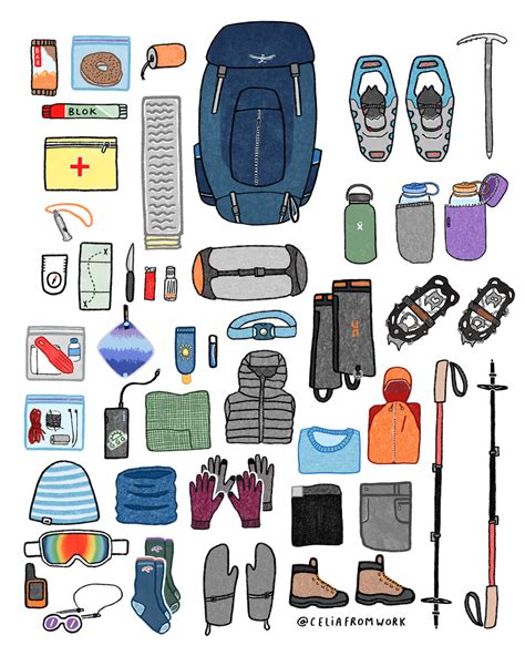 winter hiking gear checklist garage grown gear