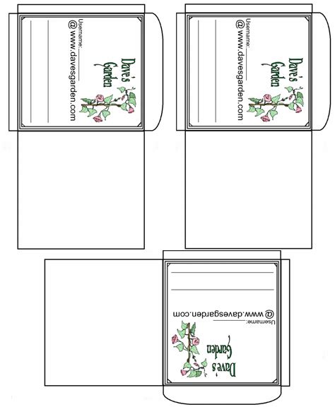 printable seed packets seed packet template seed packets templates