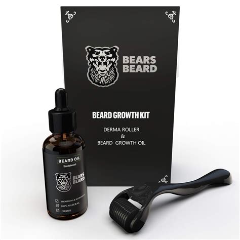 beard growth kit for man with derma roller beard growth etsy