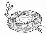 Nest Coloring Bird Pages Empty Warm Color Colouring Drawing Clipart Kids Safe Nests Template Sheet Sketch Eggs Pencil Getdrawings Paper sketch template