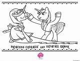 Coloring Shining Cadance Cadence Coloringpagesonly Colorare Disegni sketch template