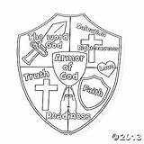 Breastplate Righteousness Salvation Getcolorings sketch template