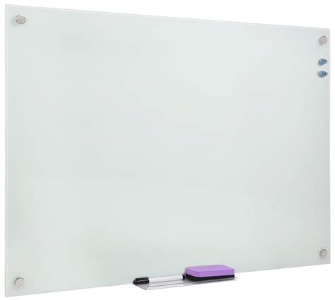 mount  magnetic glass dry erase board floating wall mounted