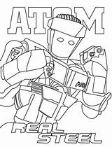 Steel Real Coloring Atom Pages Robot Boy Noisy Drawing Acero Robots Zeus Gigantes Party Birthday Print Boys Puro Para Colorear sketch template