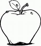 Manzanas Apples sketch template