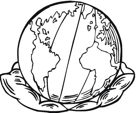printable earth coloring page